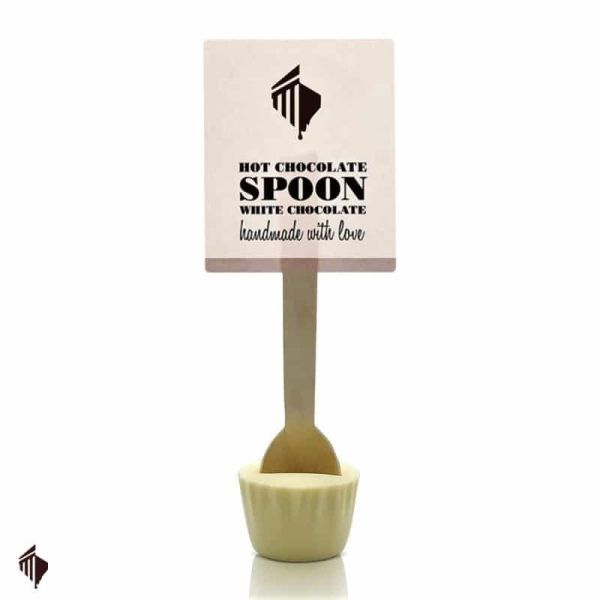 Hot Chocolate Spoon Λευκή Σοκολάτα Φωτογραφία από Hot Chocolate Spoon Λευκή Σοκολάτα